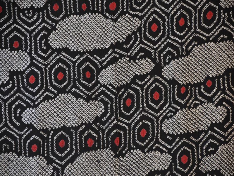 Japanese Vintage Silk Shibori Haori Jacket - Image 2