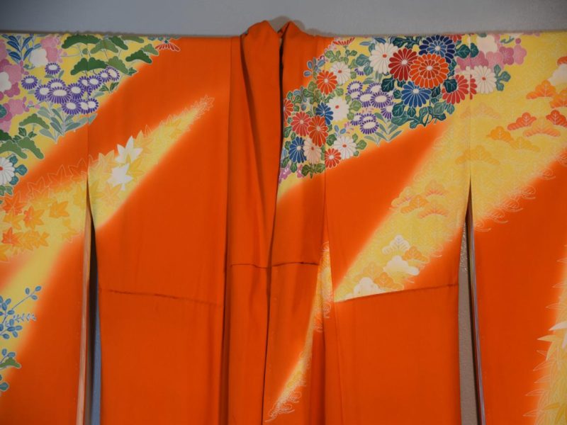 Japanese Silk Furisode Kimono - Image 4