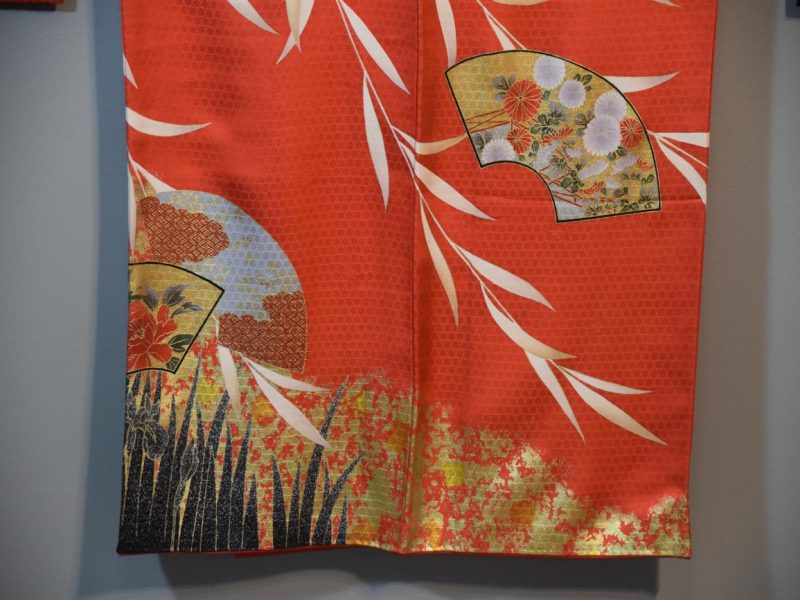 Japanese Silk Furisode Kimono - Image 2
