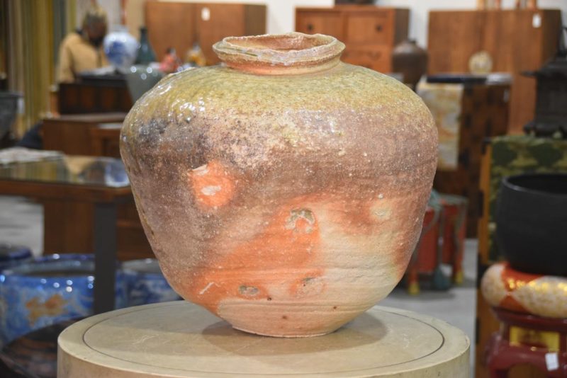 Shigaraki Wood Fired Tsubo Vase Width:470mm - Image 3