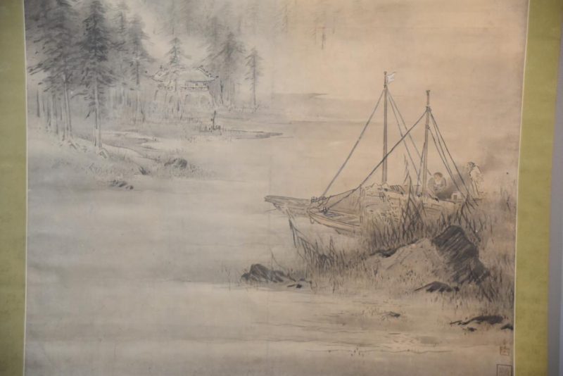 Large Japanese Sumi-E Ink Brush Landscape Scroll Width:1300mm - Image 5
