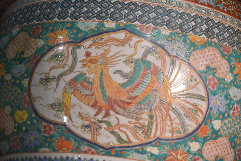 Coloured Imari Hibachi Urn Width:445mm - Image 2