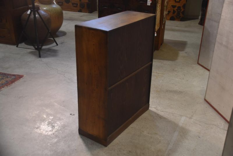 Vintage Burled Mulberry Chadansu Tea Utensil Chest Width:705mm - Image 8