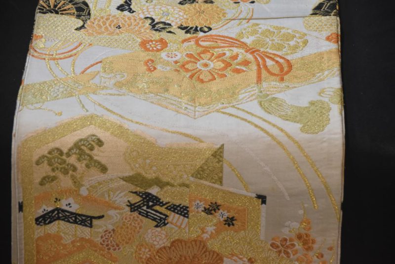 Vintage Maru Obi Sash Table Runner  Length:4000mm - Image 8