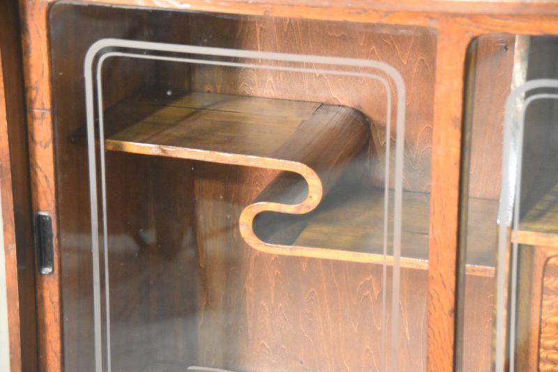 Vintage Burled Mulberry Chadansu Tea Utensil Chest (2 Sections) Width:780mm - Image 7