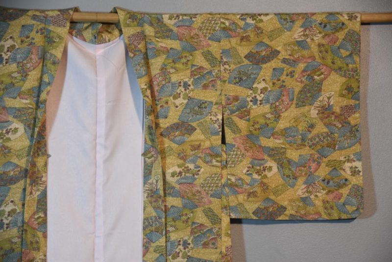 Yellow Vintage Silk Haori - Image 4