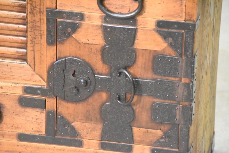 Antique Tokyo Merchant Chest Choba Dansu Width:805mm - Image 10