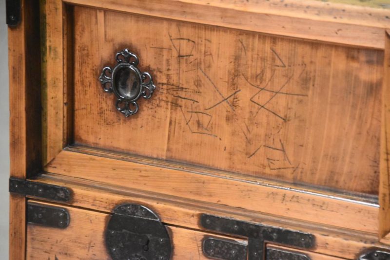 Antique Tokyo Merchant Chest Choba Dansu Width:805mm - Image 14