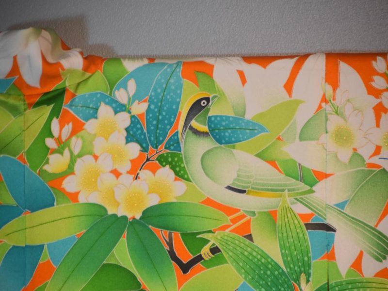 Japanese Silk Furisode Kimono - Image 2