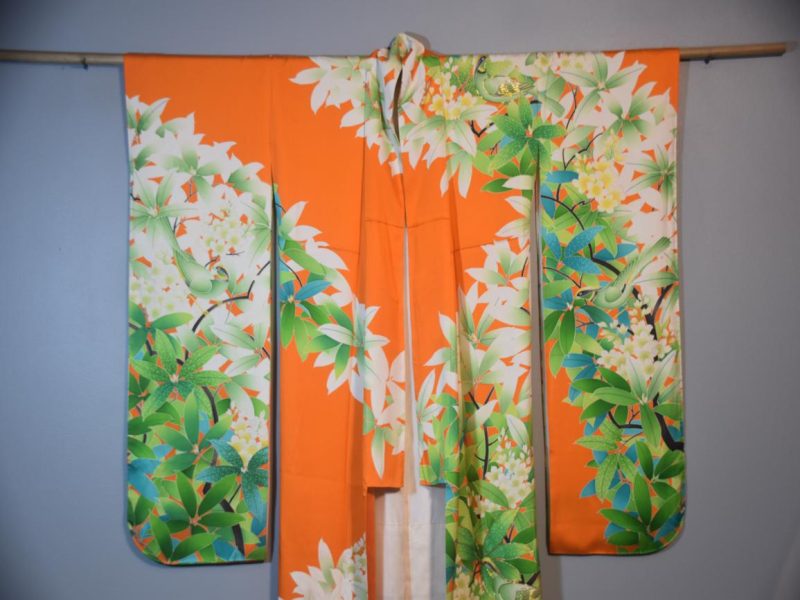 Japanese Silk Furisode Kimono - Image 6