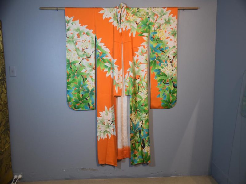 Japanese Silk Furisode Kimono - Image 7