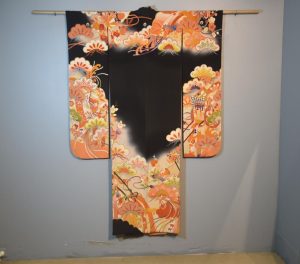 Japanese Silk Furisode Kimono
