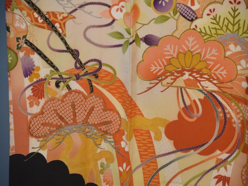 Japanese Silk Furisode Kimono - Image 7