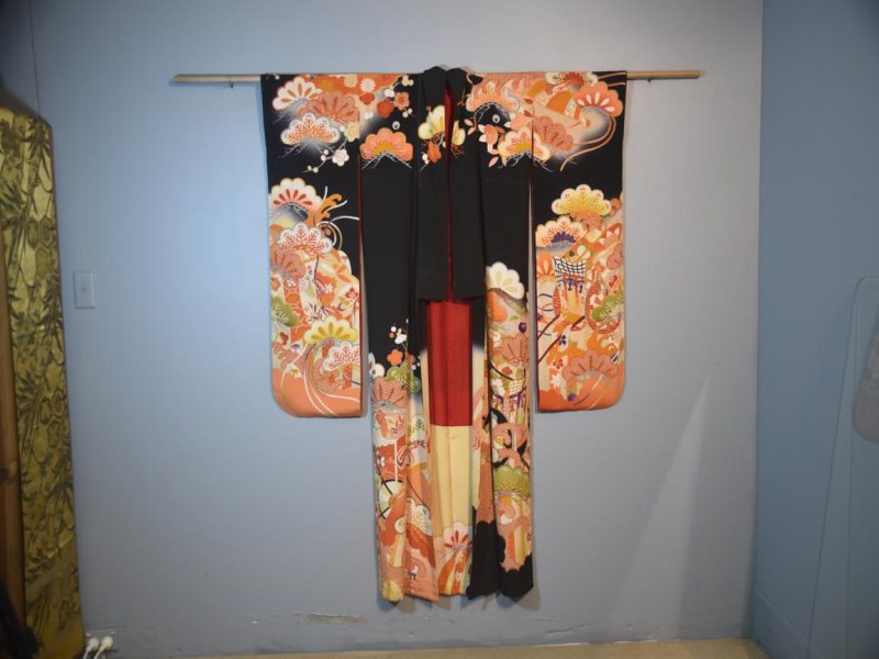 Japanese Silk Furisode Kimono - Image 5