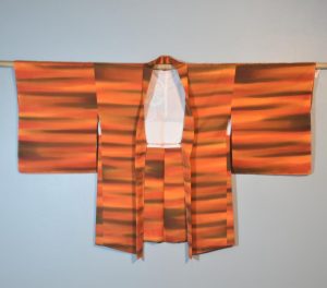 Orange Vintage Silk Haori Jacket