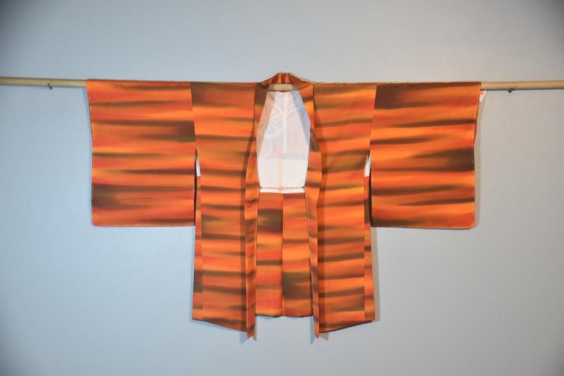 Orange Vintage Silk Haori Jacket