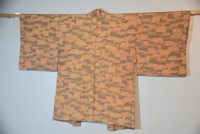Japanese Roof Design Vintage Silk Haori Jacket - Image 5