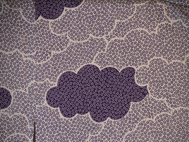 Purple Clouds Japanese Silk Kimono - Image 2