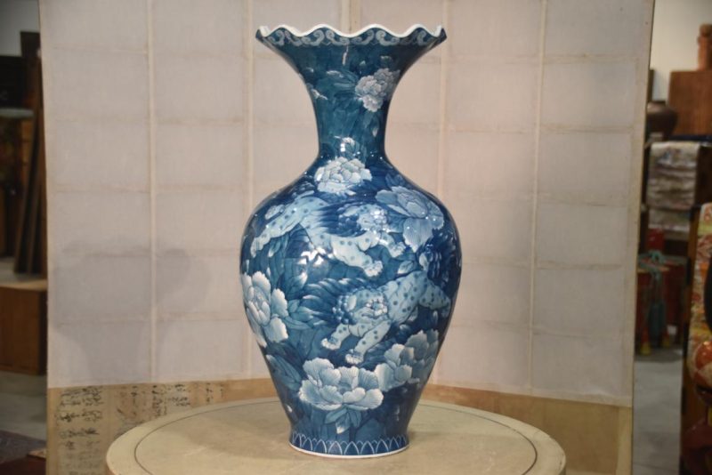 Japanese Arita Ware Shishi Vase Height:553mm - Image 5