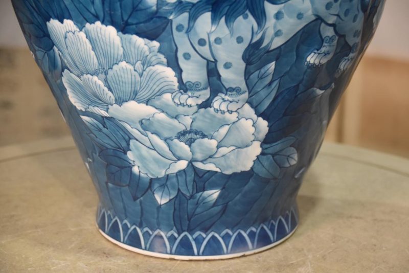 Japanese Arita Ware Shishi Vase Height:553mm - Image 3
