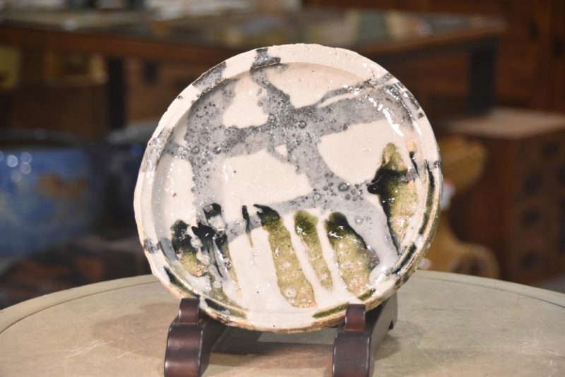 Shigaraki Pottery Plate by Takuma Murakoshi Width:260mm