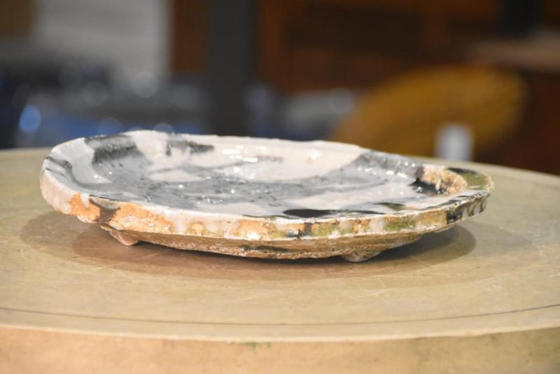 Shigaraki Pottery Plate by Takuma Murakoshi Width:275mm - Image 4
