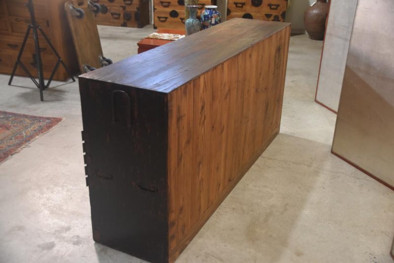 Japanese Black Lacquered Sideboard Width:1705mm - Image 12