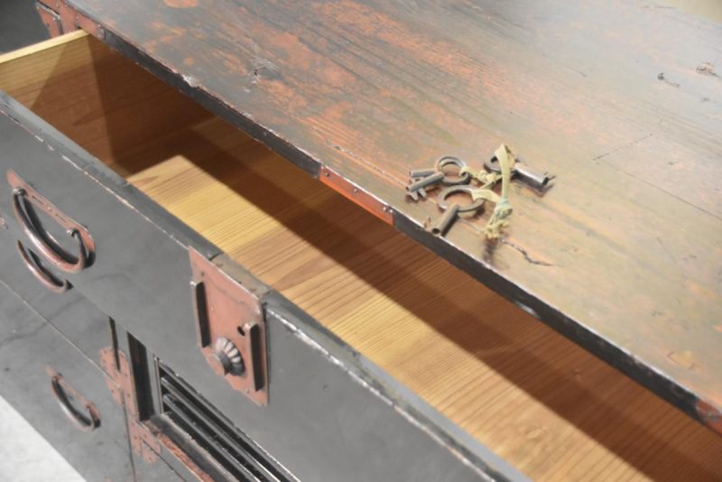 Japanese Black Lacquered Sideboard Width:1705mm - Image 11