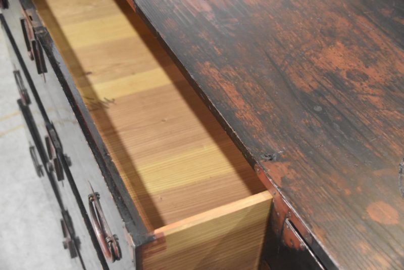 Japanese Black Lacquered Sideboard Width:1705mm - Image 8