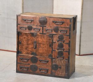 Antique Japanese Elm Merchant Chest Choba Dansu Width:810mm