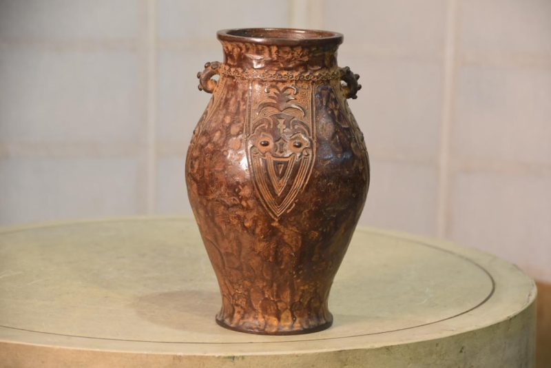 Vintage Bronze Vase Width:140mm