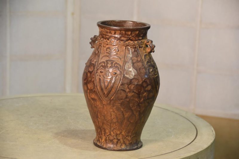 Vintage Bronze Vase Width:140mm - Image 6