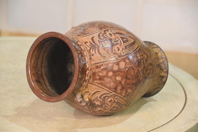 Vintage Bronze Vase Width:140mm - Image 5