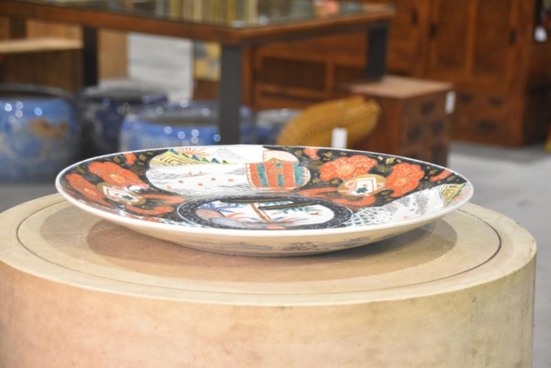 Japanese Imari Ware Porcelain Plate Width:460mm - Image 6