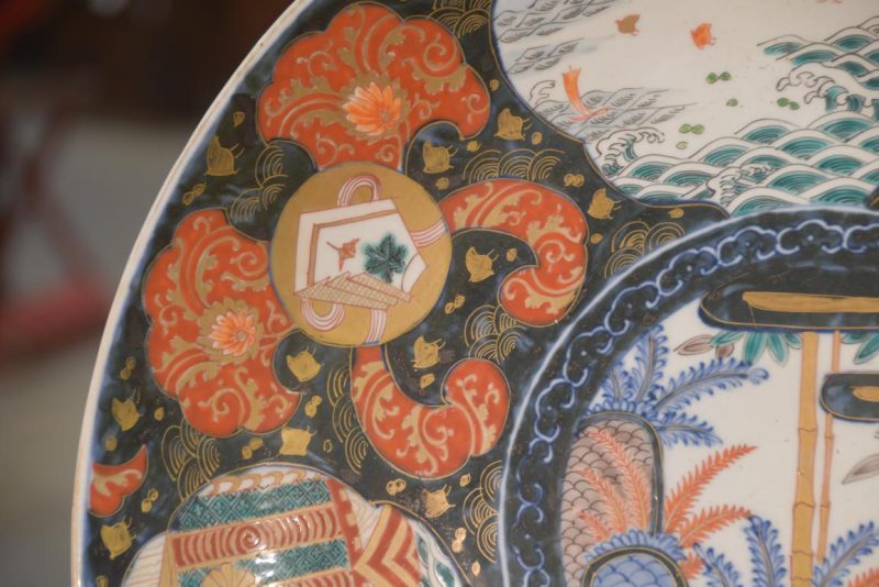 Japanese Imari Ware Porcelain Plate Width:460mm - Image 2