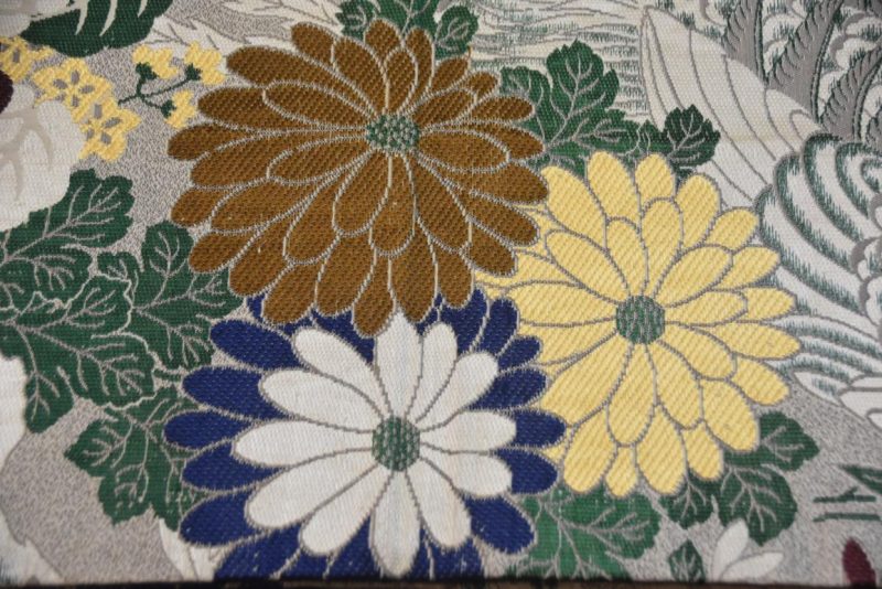 Vintage Maru Obi Sash Table Runner Decorated with Phoenix Length:4000mm - Image 4