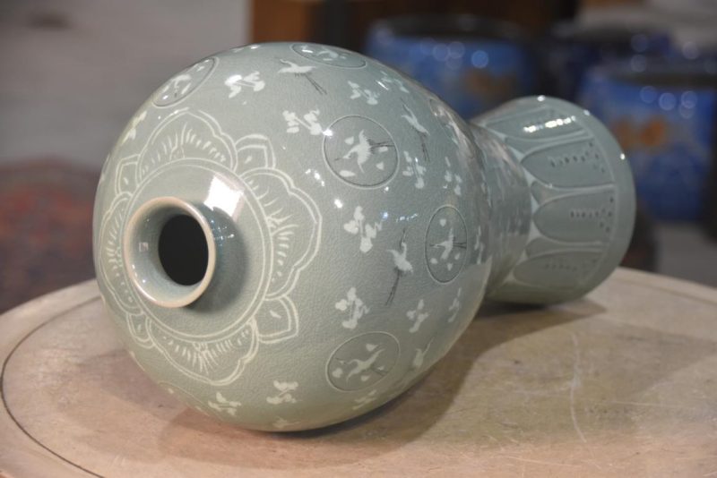 Korean Celadon Vase Height:425mm - Image 6