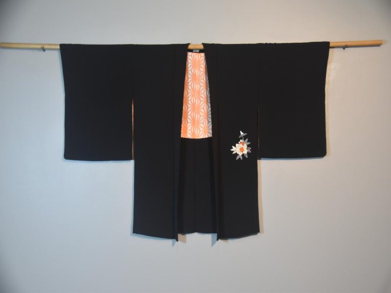 Embroidered Vintage Silk Haori Jacket - Image 5