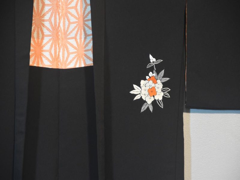Embroidered Vintage Silk Haori Jacket - Image 3