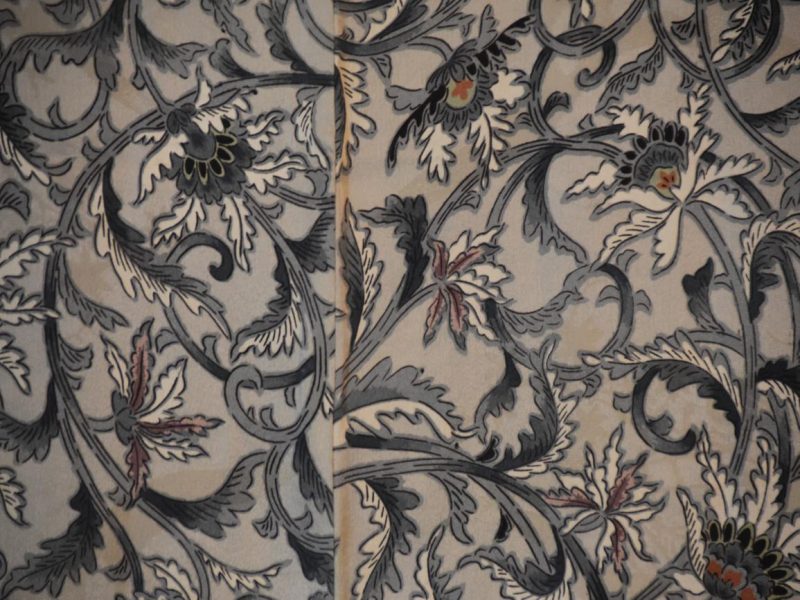 Soft Greys in Soft Silk Vintage Haori - Image 2