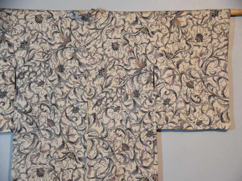 Soft Greys in Soft Silk Vintage Haori - Image 5