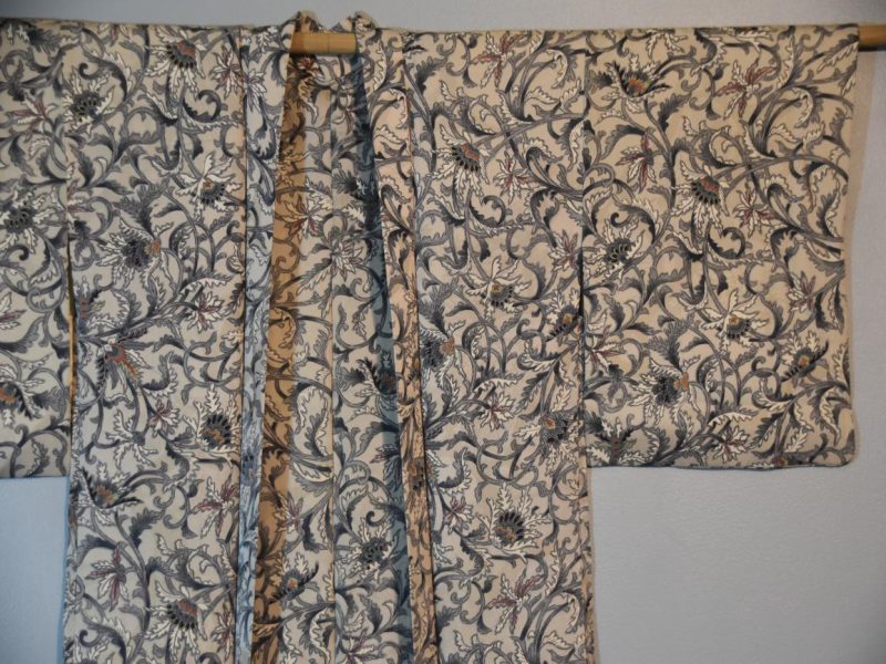 Soft Greys in Soft Silk Vintage Haori - Image 4