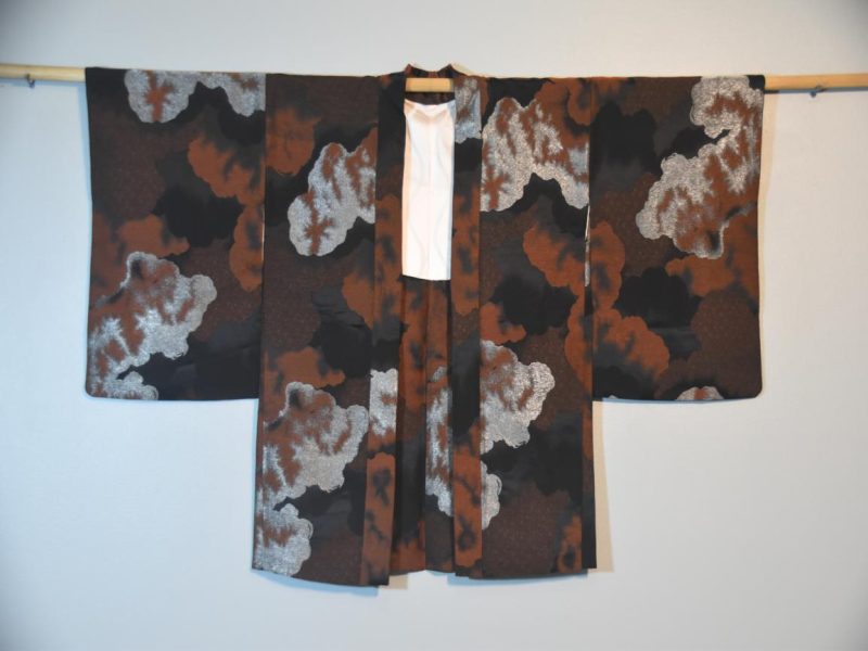 Dark and Stormy Silk Vintage Haori - Image 4