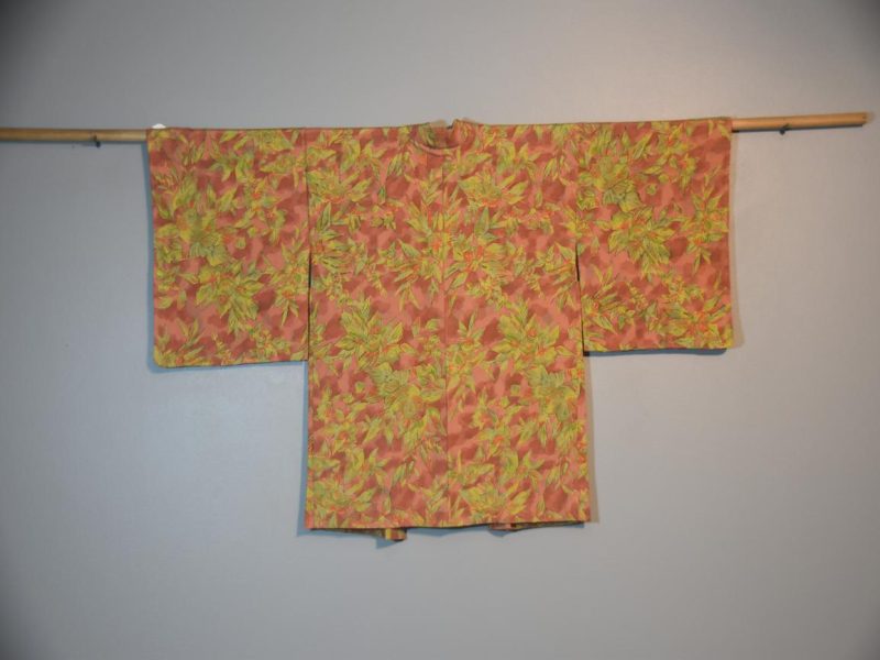 Lime Green Vintage Silk Haori Jacket