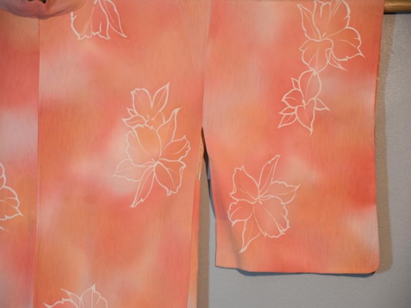 Apricot Vintage Silk Haori - Image 5