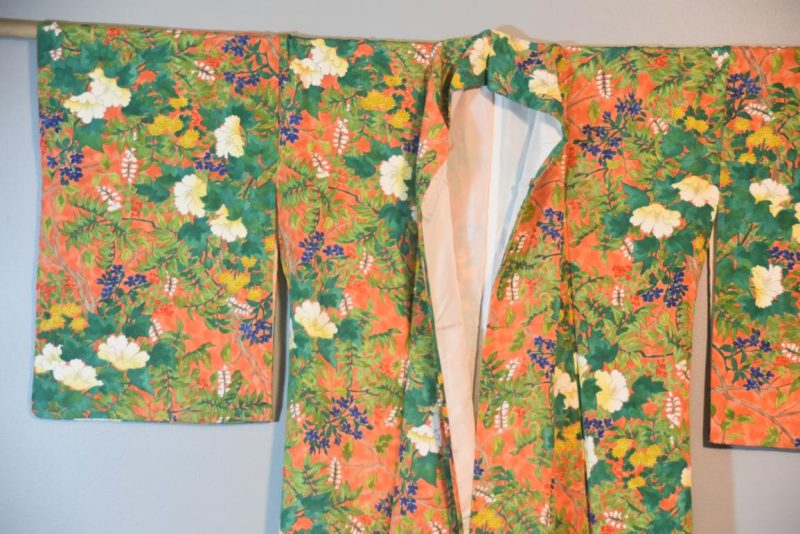Vintage Silk Crepe Kimono - Image 6