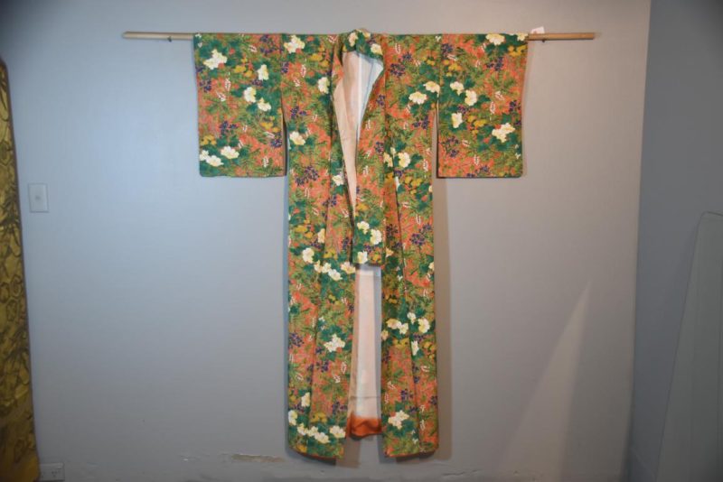 Vintage Silk Crepe Kimono - Image 5