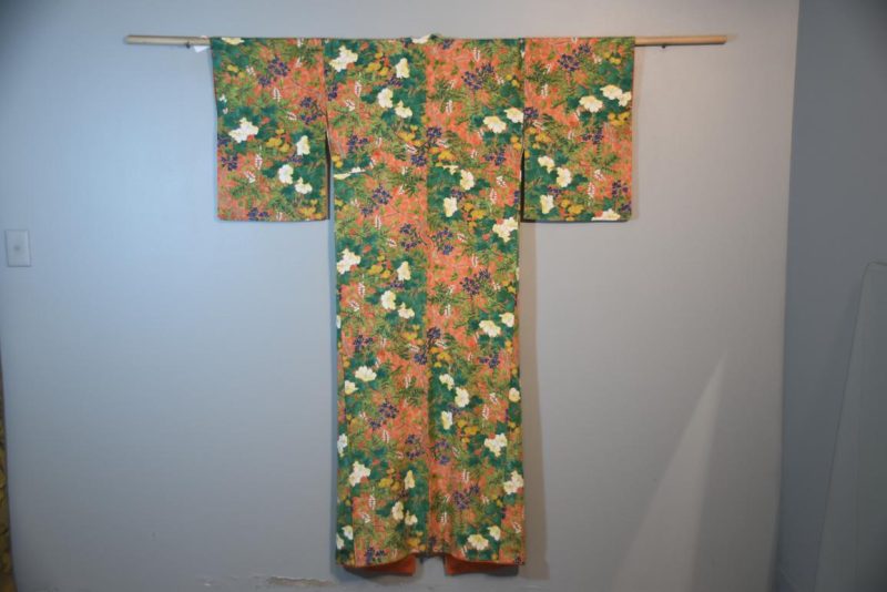 Vintage Silk Crepe Kimono