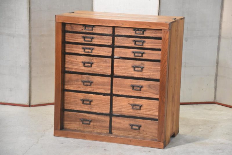 Hikidashi Antique Chest of Drawers Width:860mm