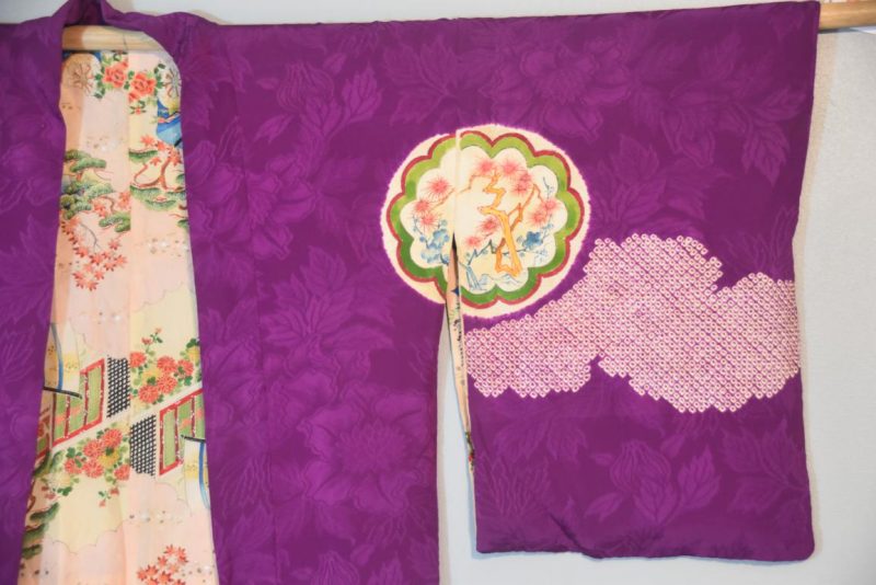 Japanese Purple Silk Haori - Image 2